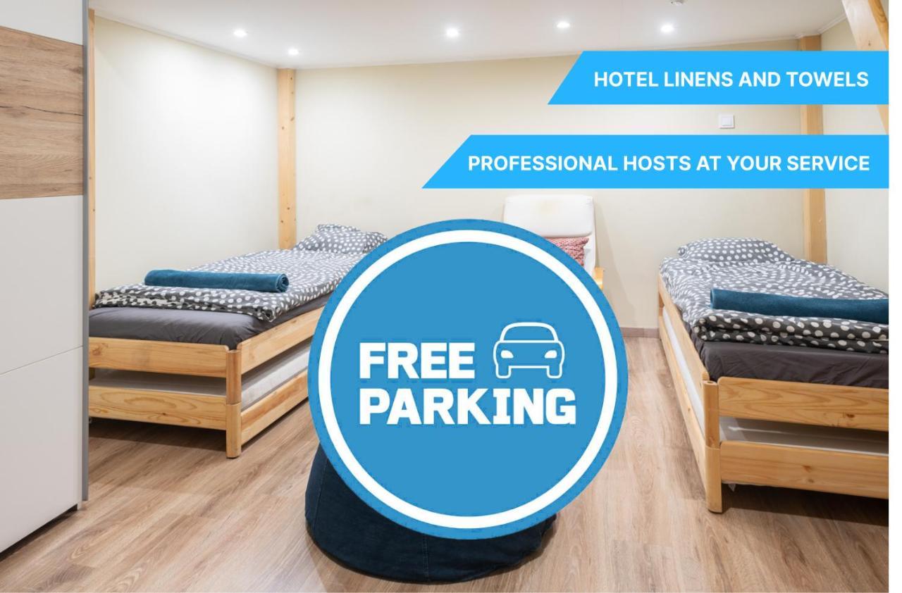Cozy & Quiet Apartment Near Kiraly Street Free Parking, Ac, Perfect For 4 Guests! بودابست المظهر الخارجي الصورة
